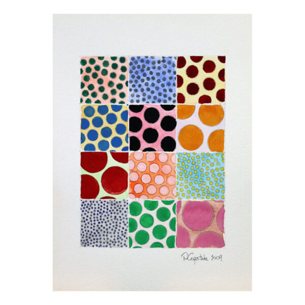 Twelve Circle Study Painting (2009) Giclée Print by Philip Copestake