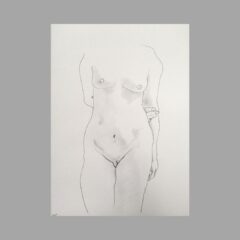 Standing female figure – pencil drawing 2023