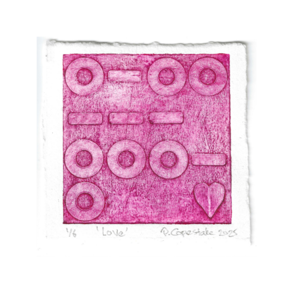 'Love' (2025) Limited Edition Original Print (collagraph)