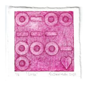 'Love' (2025) Limited Edition Original Print (collagraph)